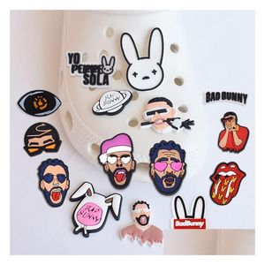 Charms Wholesale Bunny Cog Rubber PVC JBZ Buckles Acessórios de moda Drop Drop Otsyp