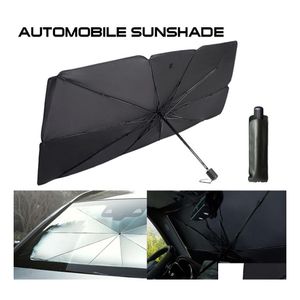Car Sunshade Ers Interior Parasol Windshield Er Uv Protection Sun Shade Front Window Folding Umbrella Drop Delivery Mobiles Motorcyc Dhr0N