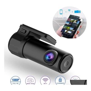 carro dvr carro dvrs mini den 1080p fl hd veículo dvr traço câmera wi -fi camera 170 graus wireless celular Registrator de interconexão