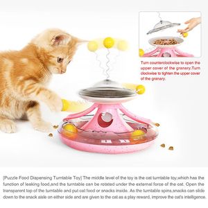 おもちゃ猫のためのインタラクティブな猫のおもちゃターンテーブルからからかいクレードルストリングゲーム多機能運動の柔軟性と感度