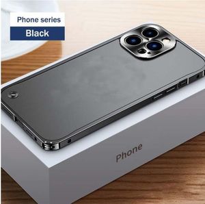 iPhone15の高級アルミニウム合金金属フレームケース15 14 13 12 11 Pro Max 12mini 13 Magsafe磁気ワイヤレス充電のミニサポート