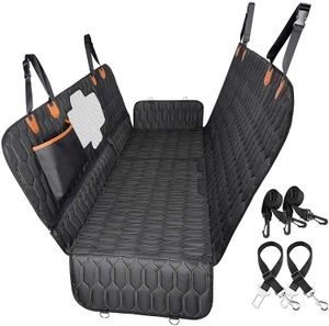 Transportadores CenKinfo Dog Car Back Seat Capa Protetor Impermeável Scratchproof Nonslip Hammock para Cães Backseat Proteção Contra Sujeira