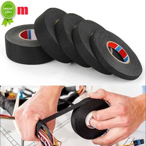 New 15M 9/15/19/25MM Heat-resistant Adhesive Cloth Fabric Tape For Automotive Cable Tape Harness Wiring Loom Electrical Heat Tape