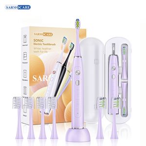 Toothbrush Sonic Electric 6 Brush Heads Ultrasonic Teeth Whitening Wireless Rechargeable Adult Dental Whitener Sarmocare S700Pro 230509