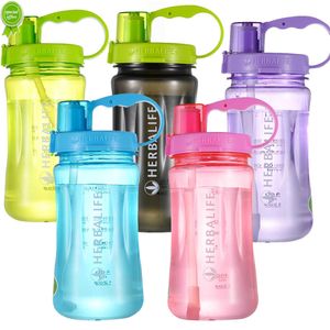 Toptan Pirce 1000ml BPA Ücretsiz Herbalife Beslenme Gıda Sınıfı Plastik Spor Şişesi Saman