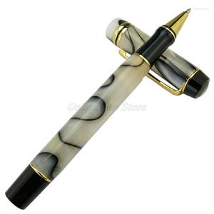 Kaigelu 316 Celluloid Resin Marble Barrel Roller Ball Ballpoint Pen Professional Office Stationery Writing Gift Accessory