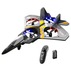 Elektrik/RC Uçak V17 RC Uzaktan Kumanda Uçak 2.4G 6CH Uzaktan Kumanda Fighter Hobi Uçak Plancı Uçak Epp Köpük Oyuncakları RC Drone Kids Hediye 230509