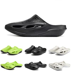 MMW x 005 Men Women Slippers Sandals Slides Summer Cool Slip-On Flip Flops Black White Light Bone Green Mens Slipper Slide Sandal 36-45