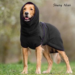 Hoodies Solidne moda pullover polar jesienna zima zagęszcza ciepło średnie duże ubrania psów urocze golden retriever kamizelka z kapturem