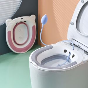 Vasche da bagno WC pieghevole Bidet Bagno postpartum Sedile WC Autopulente Irrigatore per anca Perineo Vasca da bagno ammollo Emorroidi Toilette per adulti