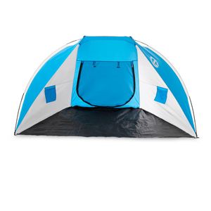 Cruz Bay Summer Sun Shelter och Beach Shade Tent Canopy, Blue and White