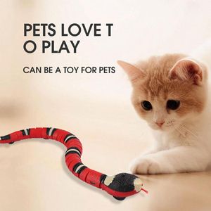 Toys Smart Sensor Cat Interactive Toy Realistic 3D Cobra Snake Cat Toy Automatic Electronic Kitten Interactive Toy