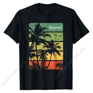 Męskie koszulki Aloha Hawaii Hawaiian Island T Shirt Vintage z lat 80. Bawełna koszulka dla mężczyzn Cool Top T-Shirts Funny Family 230509