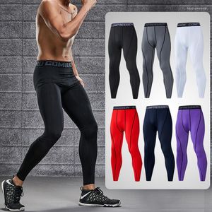 Мужские компрессионные узкие леггинсы для бега, спортивные мужские брюки для бега в тренажерном зале, для фитнеса, быстросохнущие брюки, тренировочная одежда для тренировок