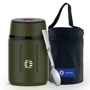 Lunchboxen FEIJIAN Food Thermos Vakuum Lunchbox 316 Edelstahl Lunchbox 750ML Gratis Löffel 230509