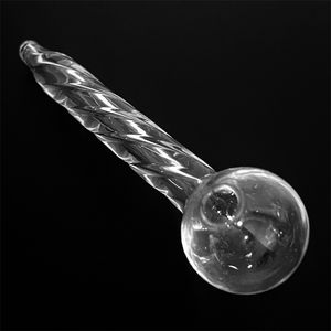 ACOOK 13 Comprimento Oil Nail Burning Jumbo Pipes Clear Glass Pipe Pyrex Glass Burner Concentrado 4mm Grosso Transparente Durável Tubos para Fumar Atacado