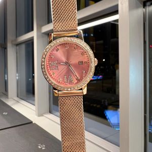 Роскошные женщины смотрят лучшие бренд -дизайнер Diamond Lady Watch Mesh Steel Bess 32 -мм автозаметы.