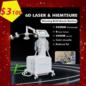 LIPO LASER EMS Slimming Beauty Machine 2 I 1 EMT Body Healthy Weight Loss Machine Systems kostar skönhet Muskel ExecRise Rotary 360 6D Technology Professional