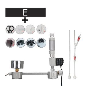 Acessórios para aquário, faça você mesmo, sistema gerador de co2, kit de dióxido de carbono, contador de bolhas, difusor com atomizador, válvula de retenção solenóide