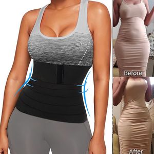 Midjan mage shaper ryck mig upp bandage wrap midje tränare shaperwear bälte kvinnor bantning mage bälte korsett topp stretch band cincher body shaper 230509