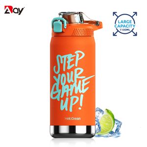 Tumblers cup water bottle water bottle with straw stainless steel drum insulated vacuum bottle wide mouth sports bottle 230508