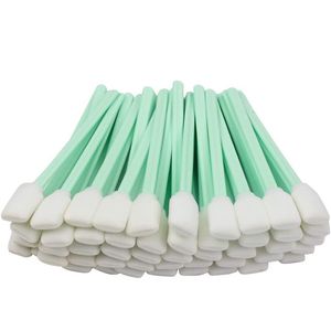 Cotton Swabs 100pcs 5 1" Square Head Cleaning Swab Foam Tips Sponge Stick for Inkjet Printer Print Camera Optical Lens Equipment 230509