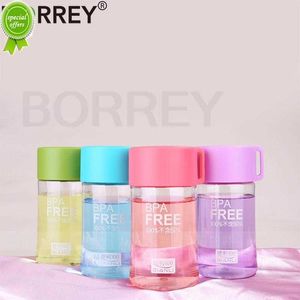 BORREY Colored Plastic Small Water Bottles Portable School Water Bottles Bpa Free Mini Cute Kids Children Direct Drinking Bottle