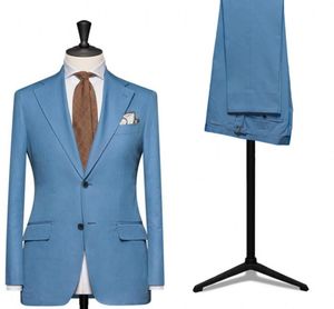 Mäns kostymer blazrar enstaka bröstdräkt män blazers kostymer smala monterade bröllopsklänningar klassiska formella kläder 2 stycken smal monterad brudgum tuxedo 230509