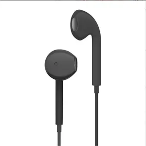 Trådbundna hörlurar med mikrofon 3,5 mm hörlurar plugga in öron hörlurar musik öronproppar ergonomiska hörlurar för samsung xiaomi smartphones grossist dhl frakt