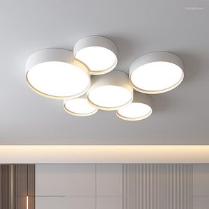 Ceiling Lights Modern White LED Lighting Lustre For Living Dining Room Kitchen Decor Lamp Indoor Bedroom Fixture