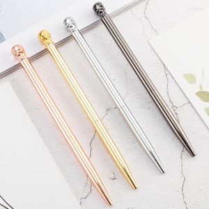 Metallstift-Werbungs-Schwenker-Geschäfts-einfache Kugel-Neuheit-Stifte des Schädel-100PCS/lot für schreibendes Briefpapier