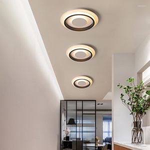 Ceiling Lights Modern Led Luster Black And White Lamp For Livingroom Hallway Balcony Fixtures