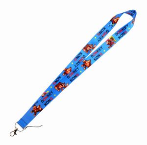 Дизайнерский матч мультфильм Donkey Kong Lanyards дети Cool Neck Strap Keys Keys Holder Lanyard для ключей DIY висящие веревки