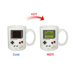 Tumblers Creative Game Machine Magic Mug Temperature Color Changing Chameleon Cups Heat Sensitive Cup Coffee Tea Milk Mug For Gifts 230506