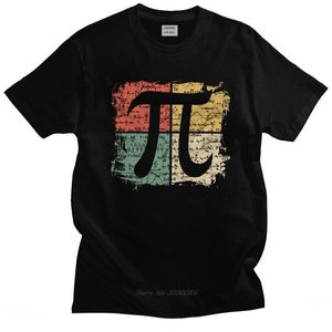 Erkek Tişörtleri Retro Square Pi Sembol Hediye Tişörtlü Erkekler Pamuk Tshirt Leisure Tee Kısa Kollu Matematik Denklemleri Öğretmen Geek T-Shirts Gevşek Fit 230509