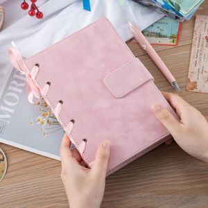 HardCover Luxury Journals For Women Velvet Cover Blank Planner With Magnetic Buckle Blue Austauschbares Bandage-Notizbuch