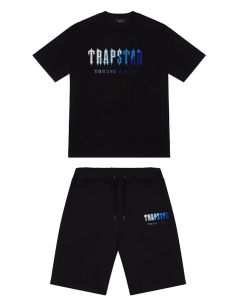 T-shirt TR APSTAR Maglietta da uomo Manica corta Stampa Outfit Tuta in ciniglia Pantaloncini da uomo Cotone nero London Streetwear S-2XL autorizzazione del marchio di alta qualità