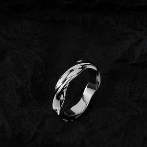 Band Rings 2023 New Fashion Men Tungsten Alloy Wedding Ring Geometric Pattern Inlaid Black Carbon Fiber Stainless Steel Men Wedding Jewelry Z0509