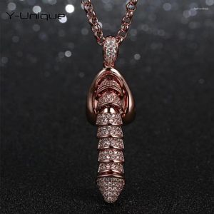 Pendant Necklaces 2023 Creative Funny Penis Stand Up Ornament Men Women Personality Necklace Accessories Spoof Gifts For Lover Friends