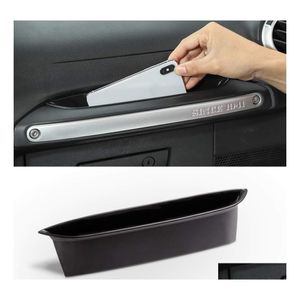 Other Car Lights Grabtray Passenger Storage Tray Organizer Grab Handle Accessory Box For 2011 Jeep Wrangler Jk Jku Interior Accessor Dhrba