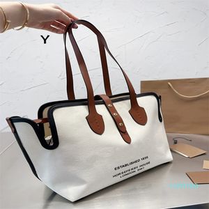 2023-Women Canvas Large Handbags Tote bag women Shopping Bags Fashion Shoulder Bag Leather Detachable Zipper Storage Bags With Letter Decorate