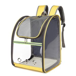 Carrinhos de transporte de gato mochila transparente pet saco respirável portátil gato saco de viagem ao ar livre compras para gato e cães filhote de cachorro bolsa