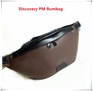 Luxurys Mens Designer Leather Leather Waist Bag Discovery PM Bumbag Fanny Packing Hip Belt Bum Bag Bum Buast Pack Pouch Unning Belt Tactical Waist Pack Outdoor