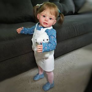 Dockor 26 tum Bonnie Beb Reborn Handmased Life Can Standing Toddler Doll för barn Födelsedagspresenter Muecas 230508
