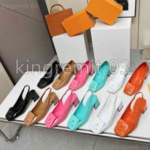 Designer Shake Flat Mule Sandals Chunky Heels Metallic Women Lambskin Slipper Mid Heel Slippers High Heeled Fashion Slides Summer Slides With BOX