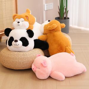 30/45/60 CENTIMETRI Bella Peluche Panda Shiba Inu Maiale Giocattoli Carino Bambole A Pelo Del Bambino Capretti Placare Giocattolo Farcito Morbido per I Regali Dei Bambini