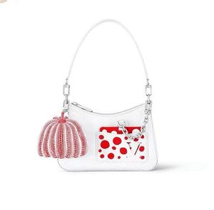 PUMPKINS Handtasche Yayoi Kusama Damen Crossbody Bag Designer Mini Pumpkin Tag 3D Dots Clutch Wallet Silberkette M20999