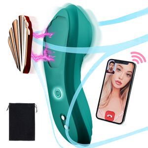 Vibrators Hannibal App G-Spot Mini Clitoris Stimulator Magnetic Panties Butterfly for Women Adult Sex Toys 230509