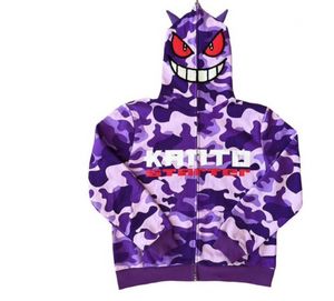 Erkek Hoodies Sweatshirts Retro Ateş Solunum Ejderha Anime Nakış Büyük boyutlu Hoodie Erkekler Sonbahar ve Kış Y2K Street Giyim Harajuku Zipper Sweater