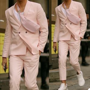 Мужские костюмы Blazers Summer Pink Designs Мужчины костюмы для повседневного жениха